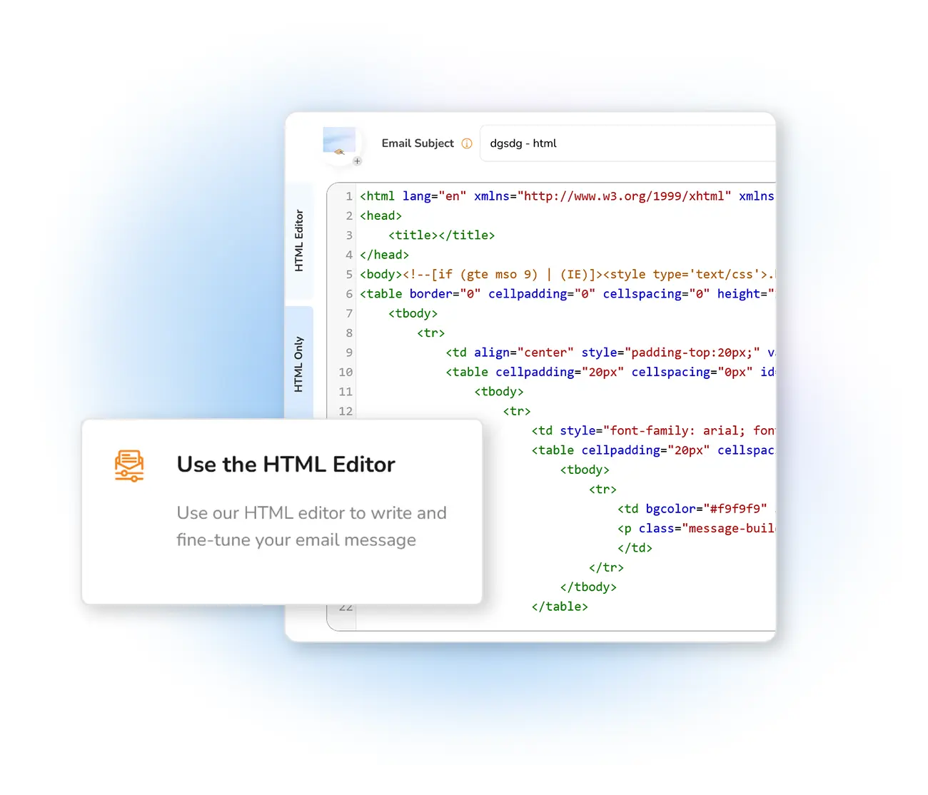 Importation d'un fichier HTML dans Mailpro
