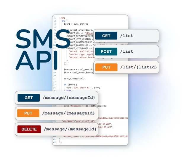 Connectez votre application à notre API SMS