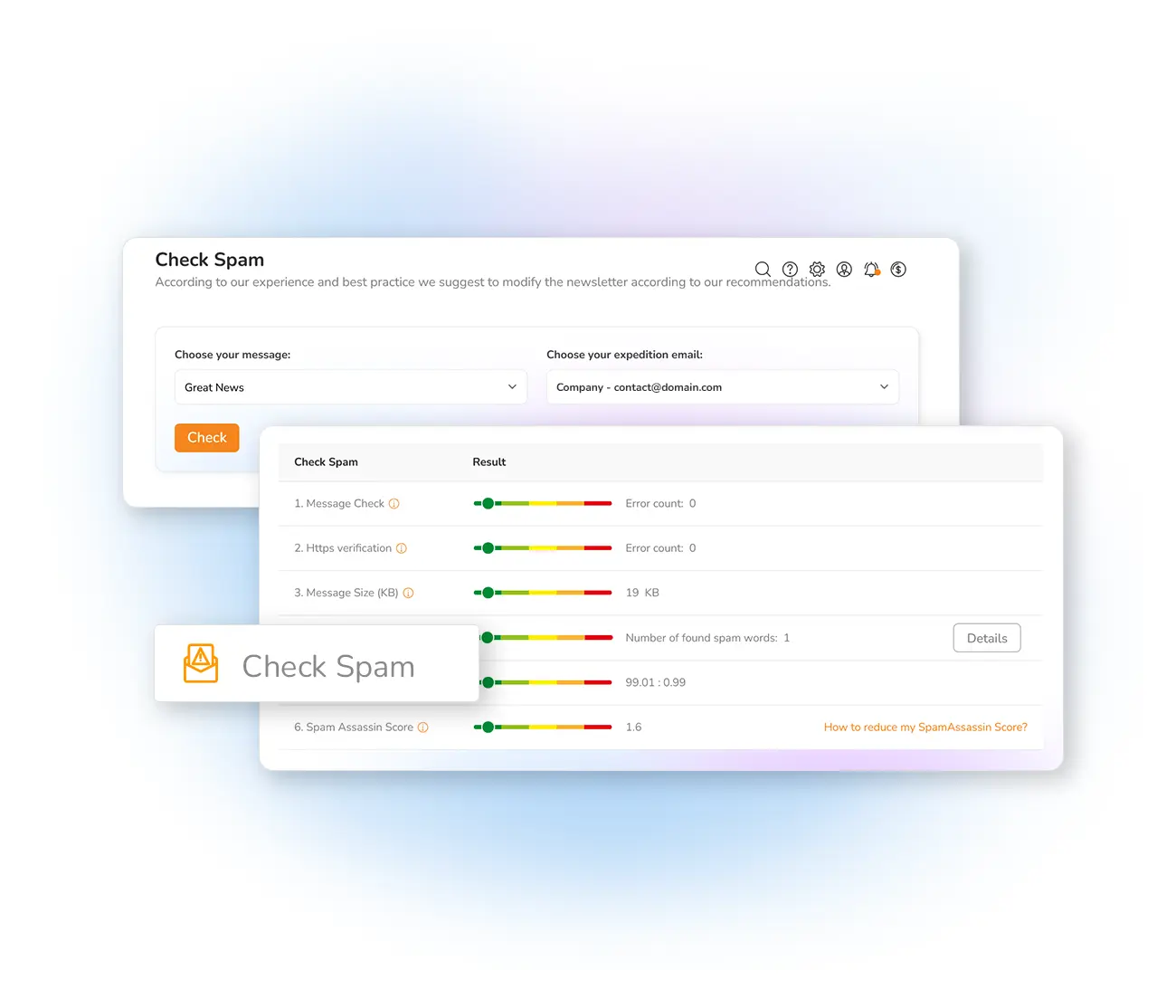 Testez votre newsletter avec notre outil anti-spam