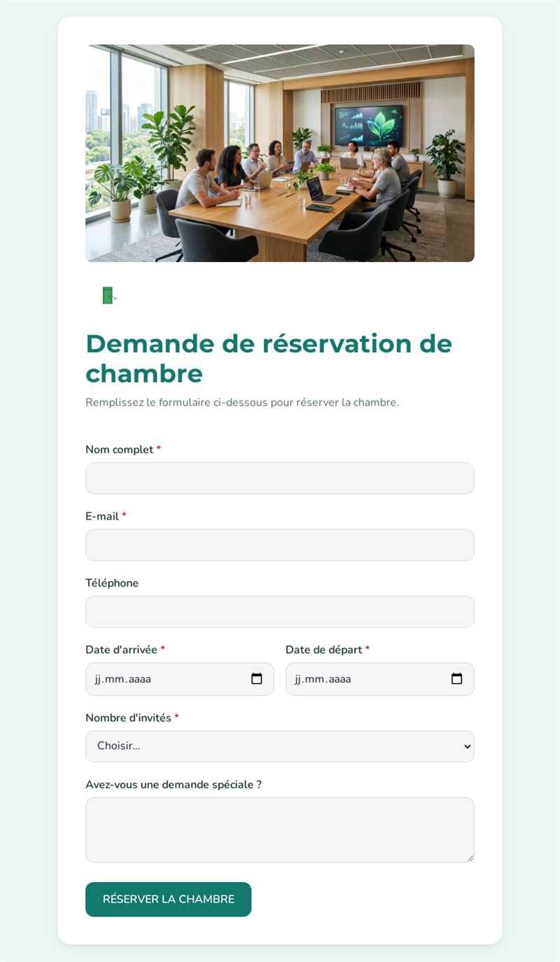 Réservation de chambre