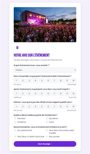Avis sur un événement