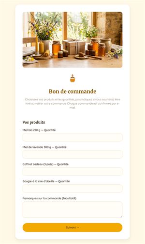 Bon de commande