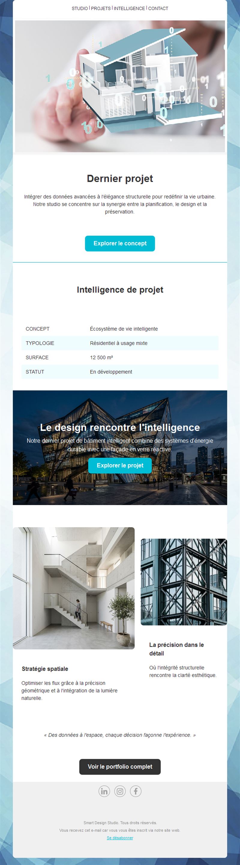 Newsletter architecture et bâtiments intelligents