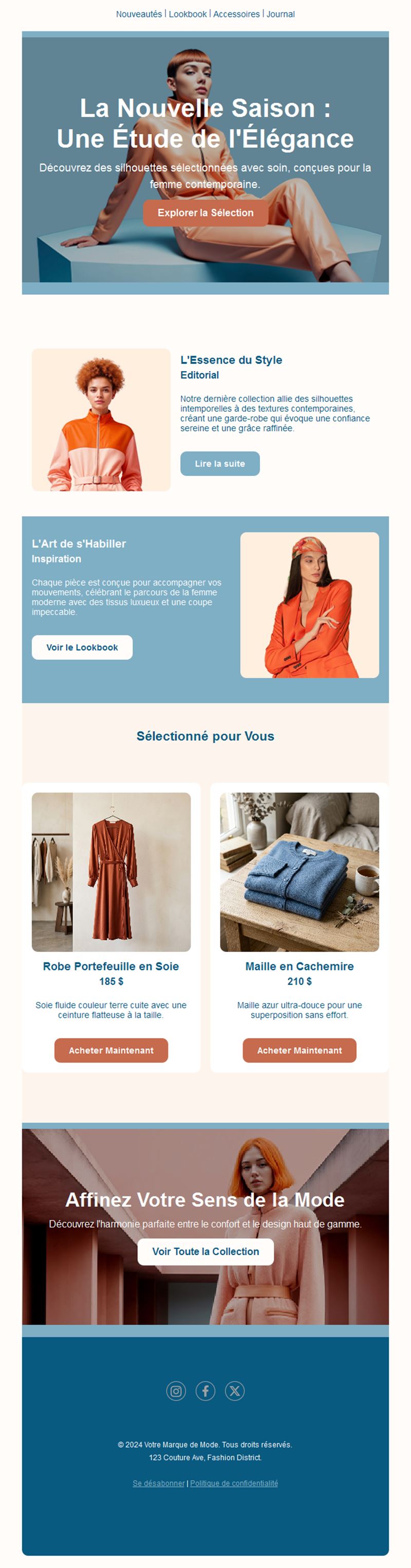 Email mode femme nouvelle saison