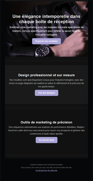 Email sombre pour marques horlogères