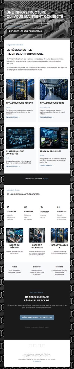 Newsletter informatique d'infrastructure réseau