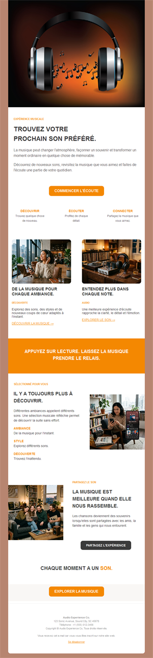 Newsletter de streaming musical