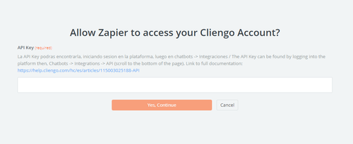 Setup Cliengo 2